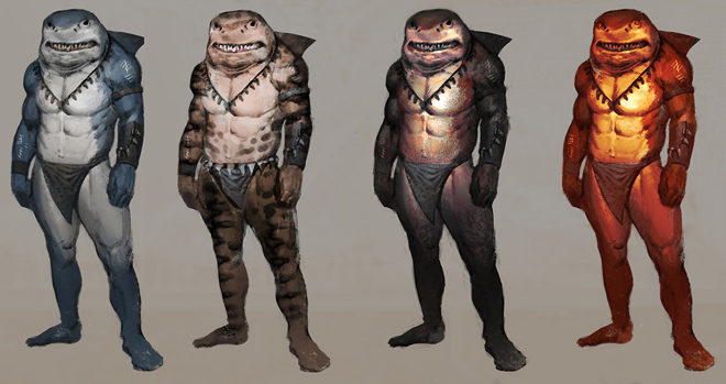 Shark Outfit Concept Art