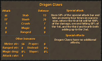 dragon claws runescape
