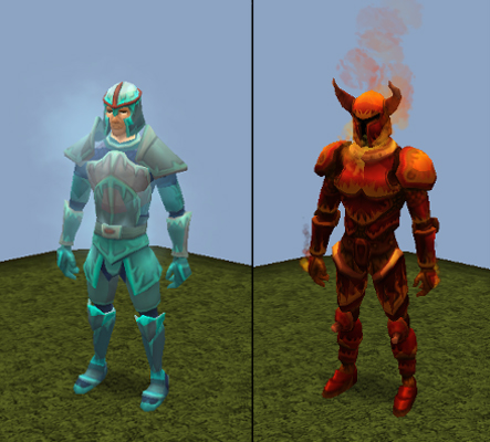 Ice and Fire Warrior Outfits