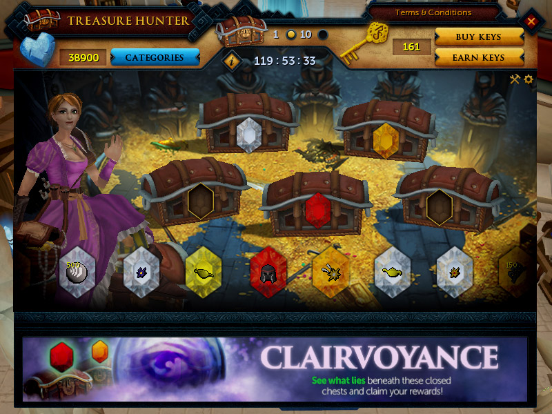 Clairvoyance is in full swing on Treasure Hunter.