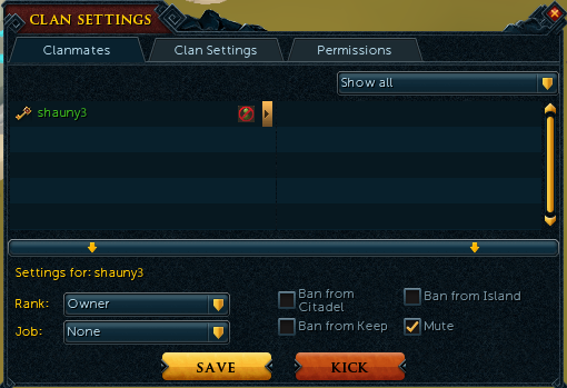 runescape dating clan chat settings