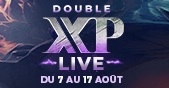 Coup d'envoi du Double XP LIVE ! Image