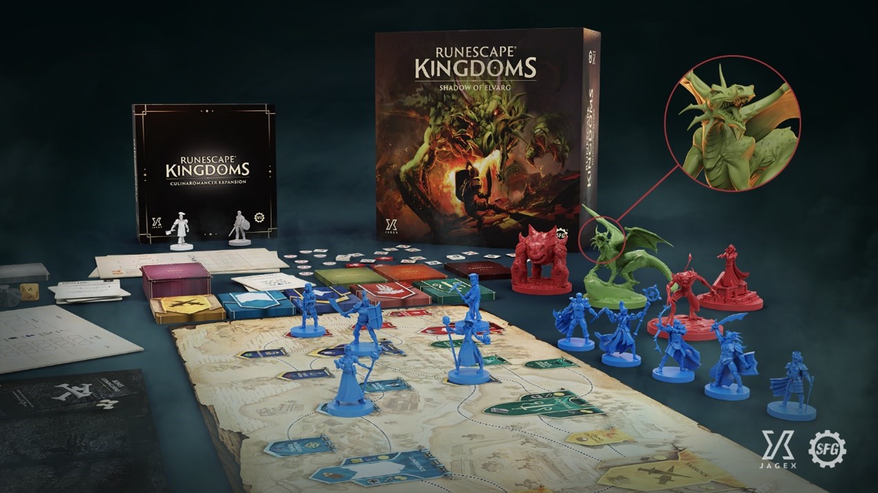 Jogo de tabuleiro RuneScape Kingdoms: Pacotes do Kickstarter