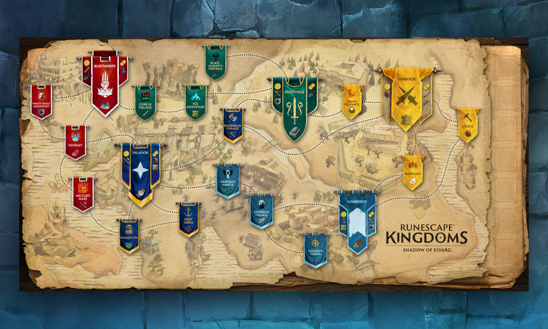 Jogo de tabuleiro RuneScape Kingdoms: Pacotes do Kickstarter