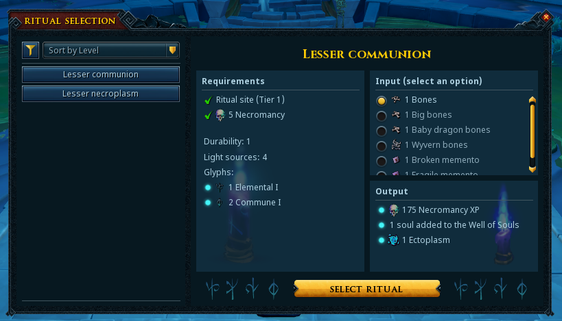 RuneScape Details Rituals, the Core Skilling Part of Necromancy