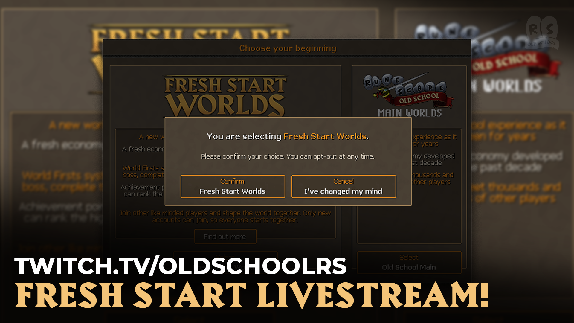 Fresh Start Worlds - Rediscover RuneScape Together! - News