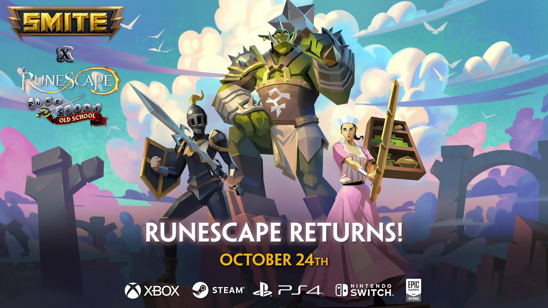 Smite is getting a RuneScape crossover in November