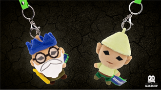 Now is your chance to bring home some plush keyring versions of Wise Old Man and Gnome Child!