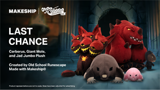 There's still time to get your hands on Makeship's jumbo plushies!
