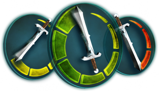 Swords inside dials